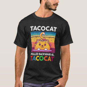 Acocat Rückwärts Geschrieben Ist Aco Katze Cute Ac T-Shirt