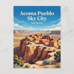 Acoma Pueblo Sky City New Mexico Postkarte