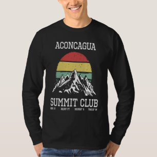 Aconcagua Argentinien Gipfel Club Sun Mendoz besti T-Shirt