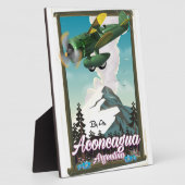 Aconcagua Argentinien Reiseplakat Fotoplatte (Seite)