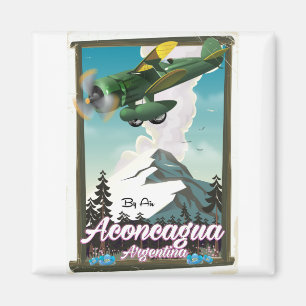 Aconcagua Argentinien Reiseplakat Magnet