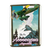 Aconcagua Argentinien Reiseplakat Magnet (Vertikal)