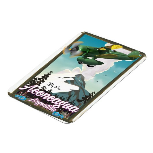 Aconcagua Argentinien Reiseplakat Magnet (Linke Seite)