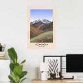Aconcagua Argentinien Reiseplakat Poster (Heimbüro)