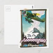 Aconcagua - Argentinien Vintages Flugplakat drucke Postkarte (Vorne/Hinten)