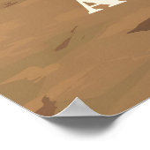 Aconcagua Berg Reiseplakat Poster (Ecke)