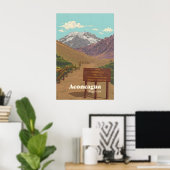 Aconcagua Berg Reiseplakat Poster (Heimbüro)