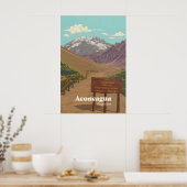 Aconcagua Berg Reiseplakat Poster (Küche)