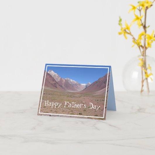 Aconcagua National Park Vathers Day Karte (Gelbe Blume)