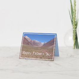Aconcagua National Park Vathers Day Karte