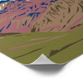 Aconcagua Provincial Park Argentinien Reisen Vinta Poster (Ecke)