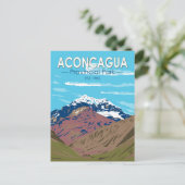 Aconcagua Provincial Park Argentinien Reisen Vinta Postkarte (Stehend Vorderseite)
