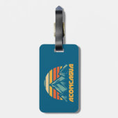 Aconcagua Retro Turquoise Gepäckanhänger (Rückseite vertikal)