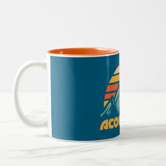 Aconcagua Retro Turquoise Zweifarbige Tasse (Links)