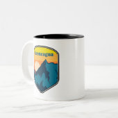 Aconcagua Sunrise Zweifarbige Tasse (Vorderseite Links)