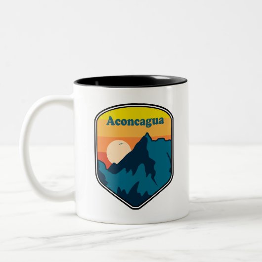 Aconcagua Sunrise Zweifarbige Tasse (Links)