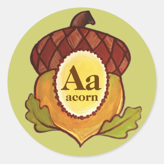 Acorn A Mighty Oak in Progress Aufkleber (Vorderseite)