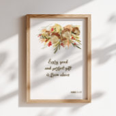 Acorn Bible Verse Christliche Mauer Kunst Poster
