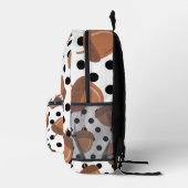 Acorn Black Dots Herbst Y2K Muster Bedruckter Rucksack (Rechts)