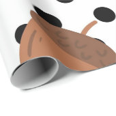 Acorn Black Dots Herbst Y2K Muster Geschenkpapier (Rolleneckpunkt)