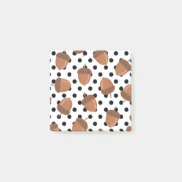 Acorn Black Dots Herbst Y2K Muster Post-it Klebezettel