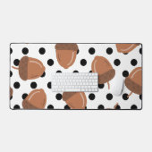Acorn Black Dots Herbst Y2K Muster Schreibtischunterlage (Tastatur & Maus)