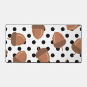 Acorn Black Dots Herbst Y2K Muster Schreibtischunterlage (Vorderseite)