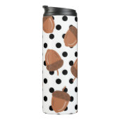 Acorn Black Dots Herbst Y2K Muster Thermosbecher (Nach rechts gedreht)