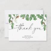 Acorn-Brautparty Dankeskarte (Vorderseite)