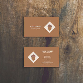 Acorn Brown Business Card Visitenkarte