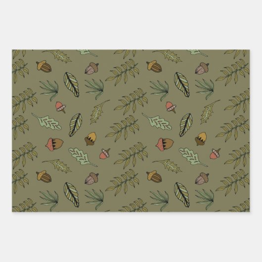 Acorn Bundle Geschenkpapier Set (Vorderseite 3)