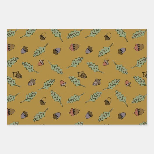 Acorn Bundle Geschenkpapier Set (Vorderseite)
