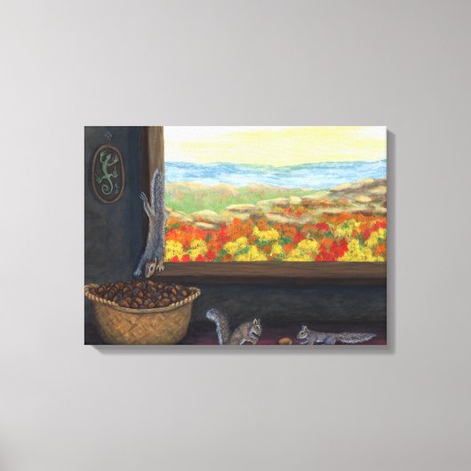 Acorn Diebe Malerei Leinwanddruck (Vorderseite)