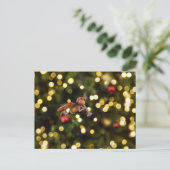 Acorn elf als Weihnachtsengel - Weihnachten Postkarte (Stehend Vorderseite)