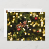 Acorn elf als Weihnachtsengel - Weihnachten Postkarte (Vorne/Hinten)