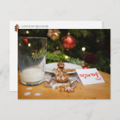 Acorn elf aß einen Keks für den Weihnachtsmann Postkarte (Vorne/Hinten)