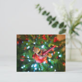Acorn-Elf auf dem Weihnachtsbaum - Weihnachten Postkarte (Stehend Vorderseite)