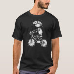 Acorn Elf Biker T - Shirt<br><div class="desc">T - Shirt mit Acorn Elf auf dem Fahrrad</div>