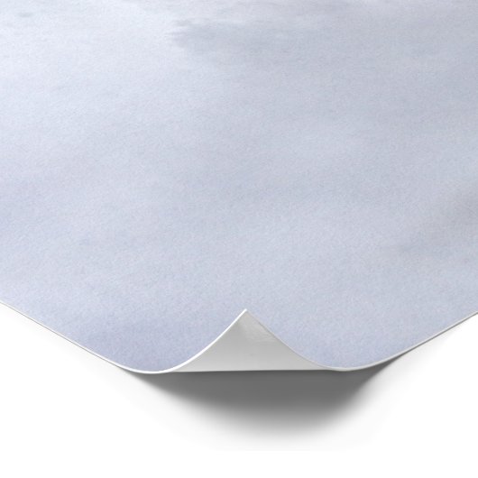 Acorn Elf, ein gelbes Herz im Winter Poster (Ecke)