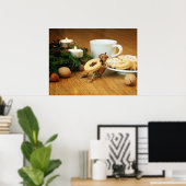 Acorn elf Essen Cookie - Weihnachtsposter Poster (Heimbüro)