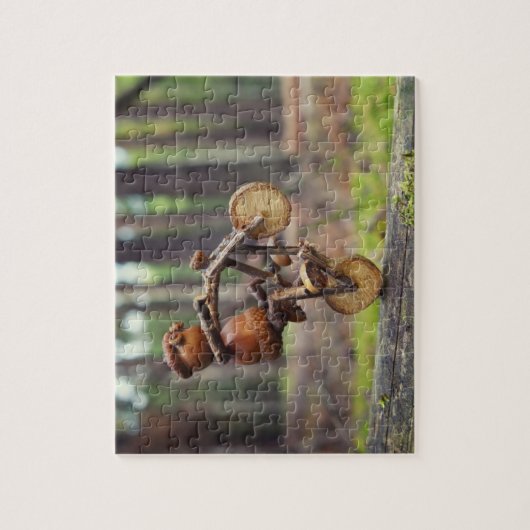 Acorn-Elf-Fahrer auf dem Bike-Puzzle Puzzle (Vertikal)