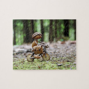 Acorn-Elf-Fahrer auf dem Rad zu arbeiten Puzzle Pu