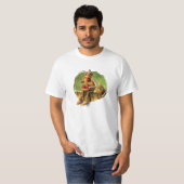 Acorn elf fressen Erdbeeren im Wald T-Shirt (Vorne ganz)