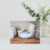 Acorn elf im Teekessel Postkarte (Stehend Vorderseite)