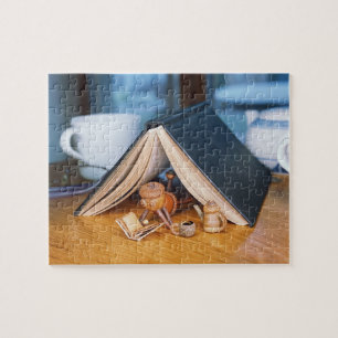 Acorn elf las ein Puzzle