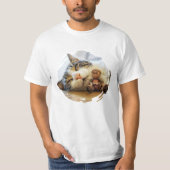 Acorn elf mit einem Freund einer Katze T-Shirt (Vorderseite)
