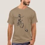 Acorn elf Reiten auf dem T - Shirt des Fahrrads<br><div class="desc">T - Shirt mit Acorn Elf Biker auf dem Rad</div>