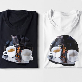 Acorn Elf trinken Kaffee direkt von Kaffeemaschine T-Shirt