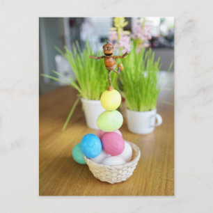 Acorn Elfen mit Ostereiern Ostern Postkarte