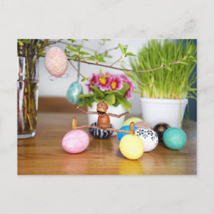 Acorn Elfen mit Ostereiern Ostern Postkarte
